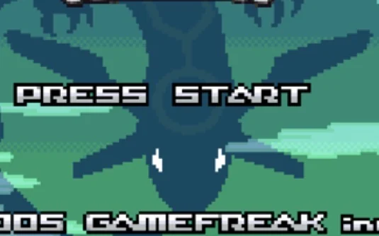 Pokémon Emerald GBA title screen